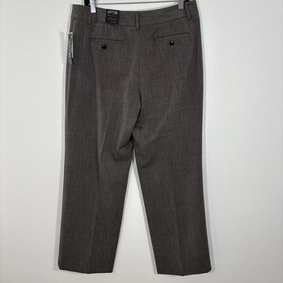 Apt 9 Maxwell Dress Slacks Pants 12 Short Inseam 30" Grey Tweed Business Office - Picture 7 of 8